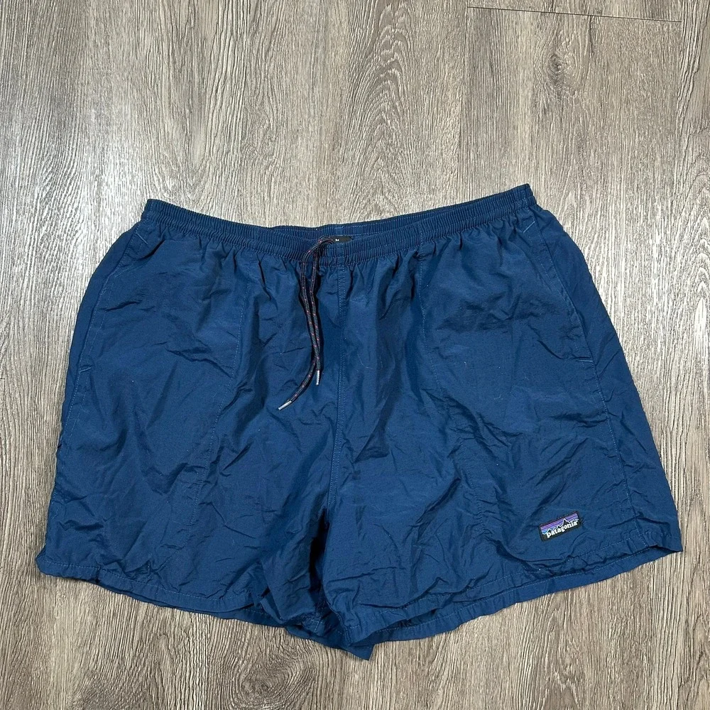 Patagonia Baggies Shorts XL Blue Mesh Lined Nylon Swim Trunks Mens 5